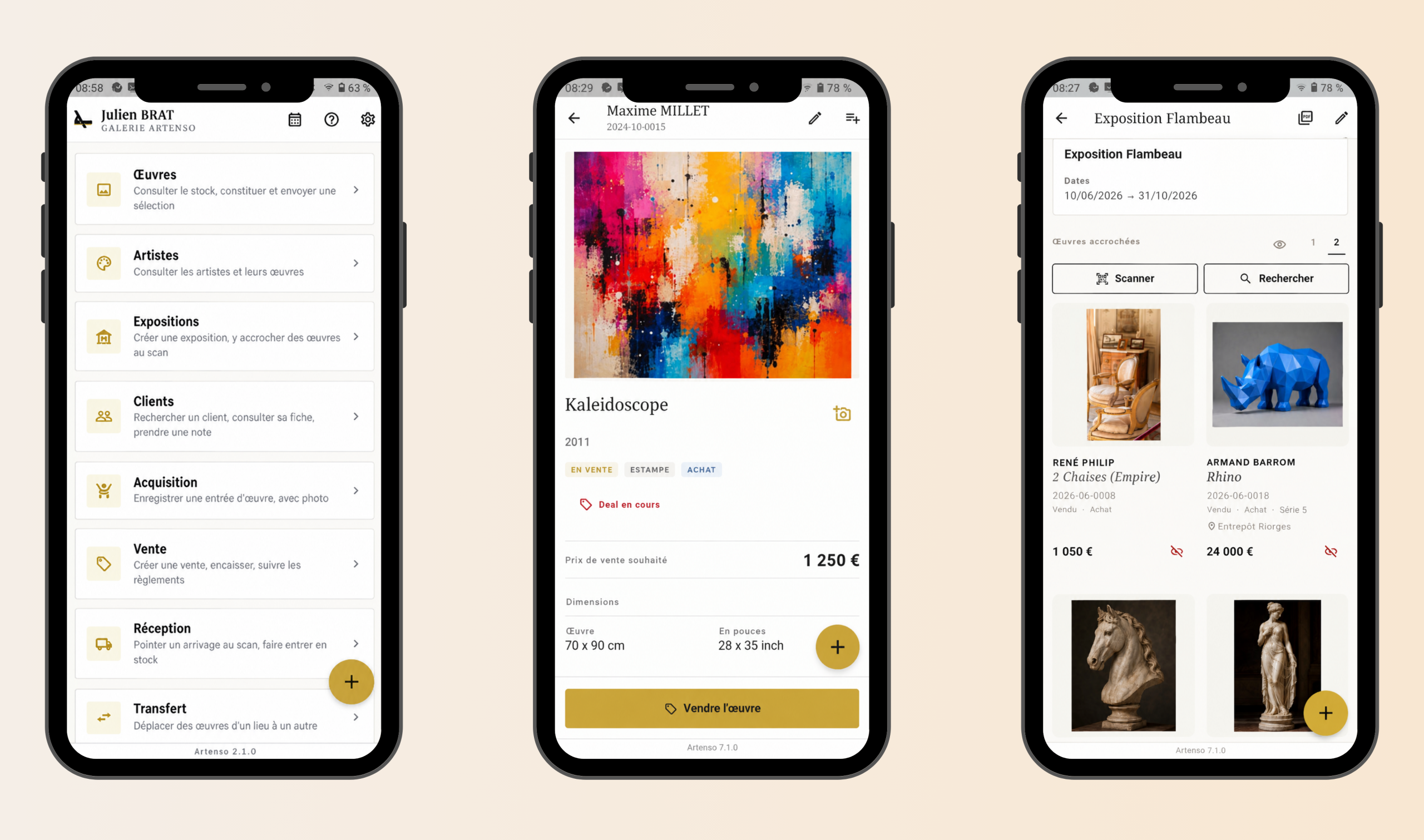 application mobile ARTENSO